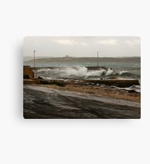 Stormy coast Canvas Print