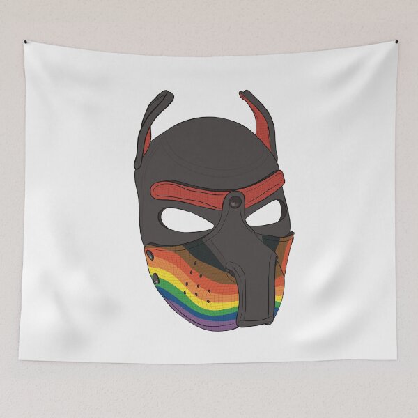 Item preview, Progress Pride Pup Play Hood designed and sold by QueeriousPups.
