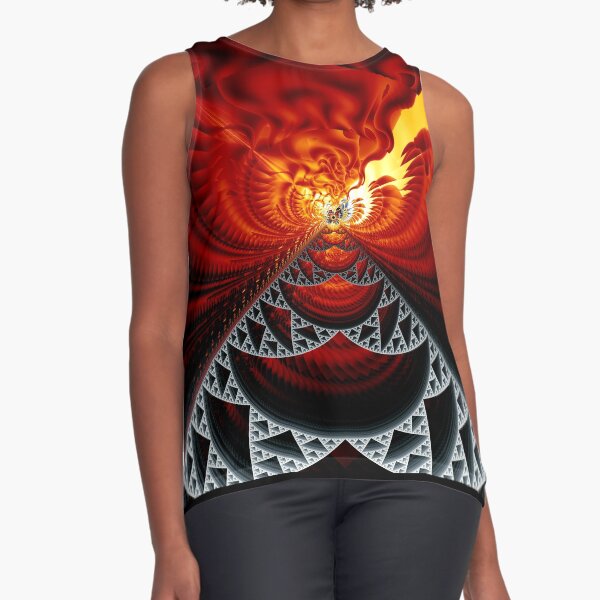 Sierpinski on fire Ärmelloses Top
