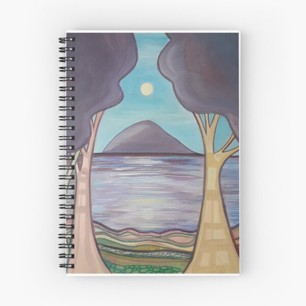 Item preview, Ailsa Craig in purple hues designed and sold by LizzCampbelart.