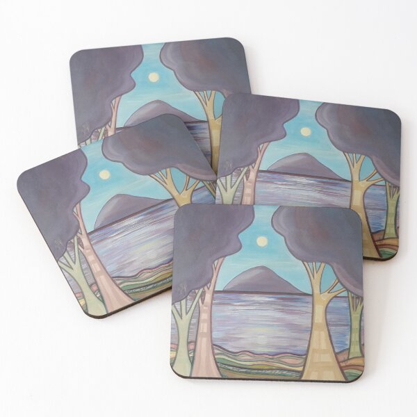 Item preview, Ailsa Craig in purple hues designed and sold by LizzCampbelart.