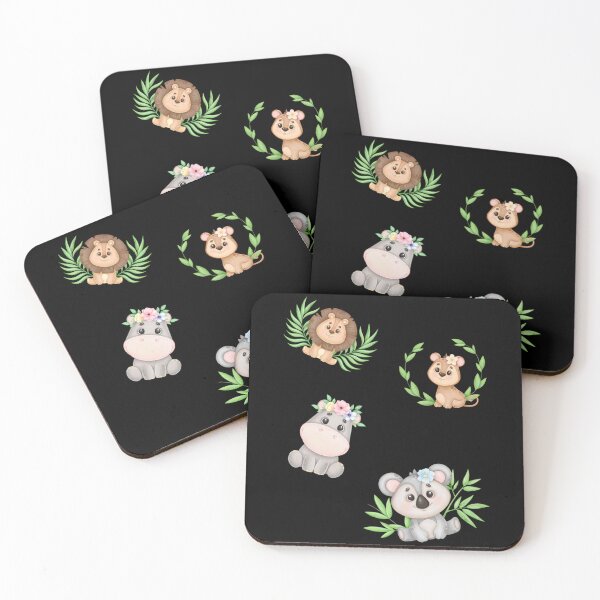 Item preview, Cute Jungle Baby Animals  designed and sold by jeejoon.