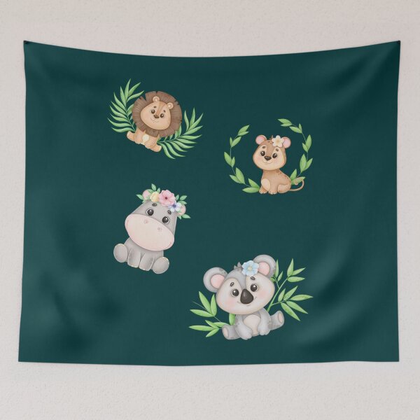Item preview, Cute Jungle Baby Animals  designed and sold by jeejoon.