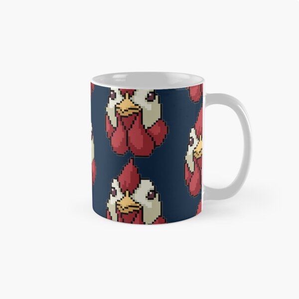 Item preview, Funny Chicken face pixel art  designed and sold by jeejoon.