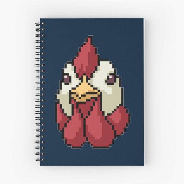 Item preview, Funny Chicken face pixel art  designed and sold by jeejoon.