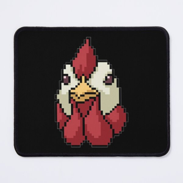 Item preview, Funny Chicken face pixel art  designed and sold by jeejoon.