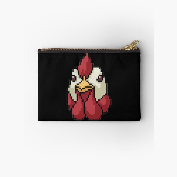 Item preview, Funny Chicken face pixel art  designed and sold by jeejoon.