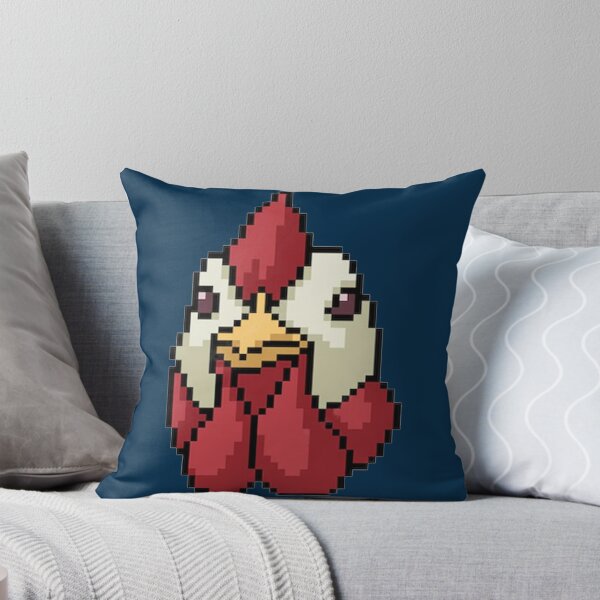 Item preview, Funny Chicken face pixel art  designed and sold by jeejoon.