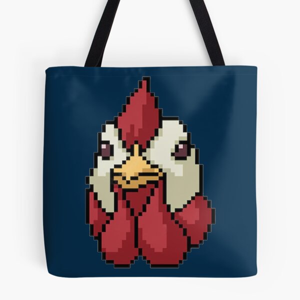 Item preview, Funny Chicken face pixel art  designed and sold by jeejoon.