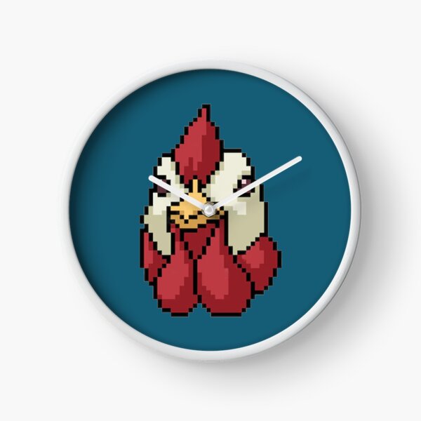 Item preview, Funny Chicken face pixel art  designed and sold by jeejoon.