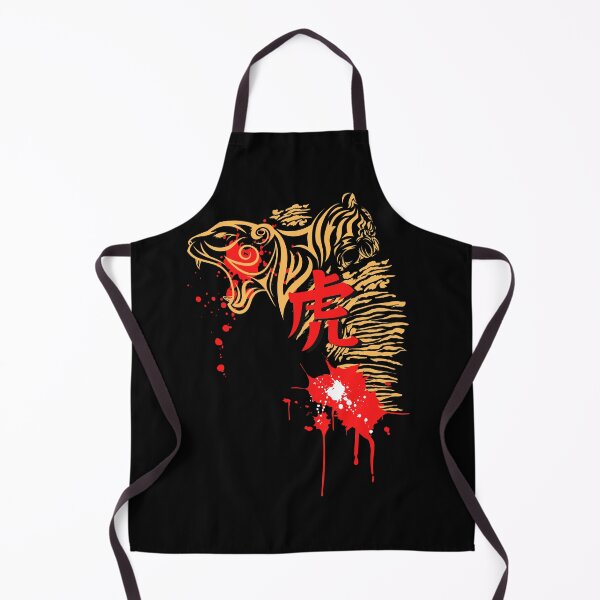Item preview, two angry tiger heads tattoos design designed and sold by Bert Englefield.