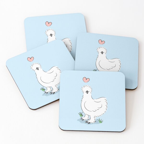 Item preview, LOVE White Silkie Chicken designed and sold by Lulupainting.