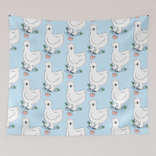 Item preview, LOVE White Silkie Chicken designed and sold by Lulupainting.