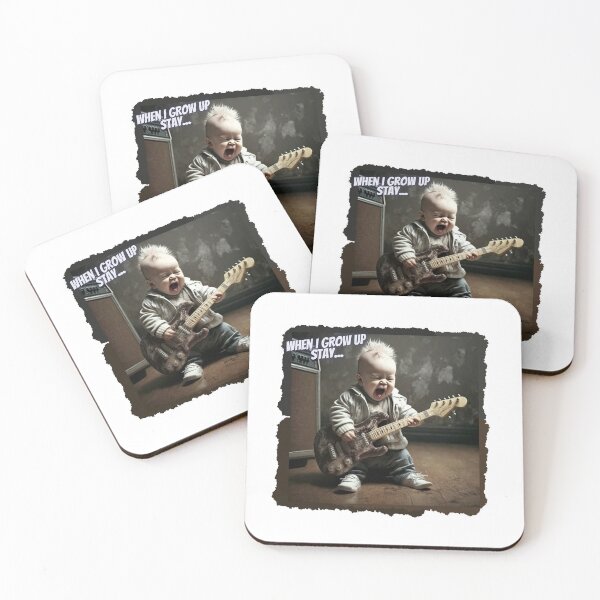 Item preview, When I grow up stay, I will become a guitarist. Lovely Baby the guitarist designed and sold by kowal11.