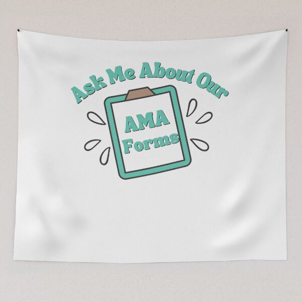 Item preview, Ask Me About Our AMA Forms, Nursing Sticker designed and sold by Morja2015.