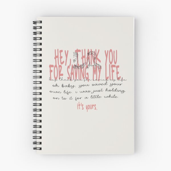 Item preview, hey, thank you for saving my life. designed and sold by Pinu92.