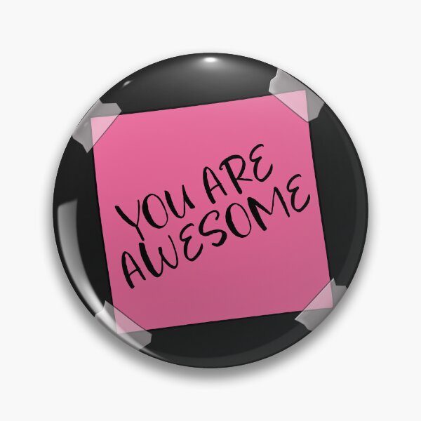 Item preview, Eres impresionante Post it Recordatorio Nota en negro designed and sold by ReminderNote.