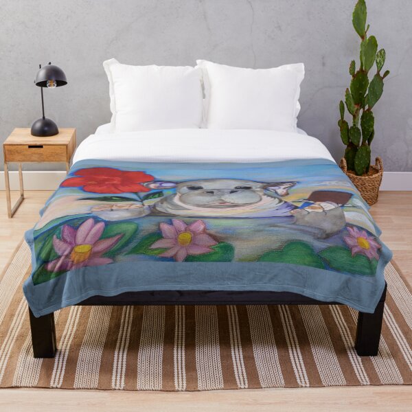 Item preview, Cute Hippopotamus in the Beautiful Swamp designed and sold by MariaSibireva.