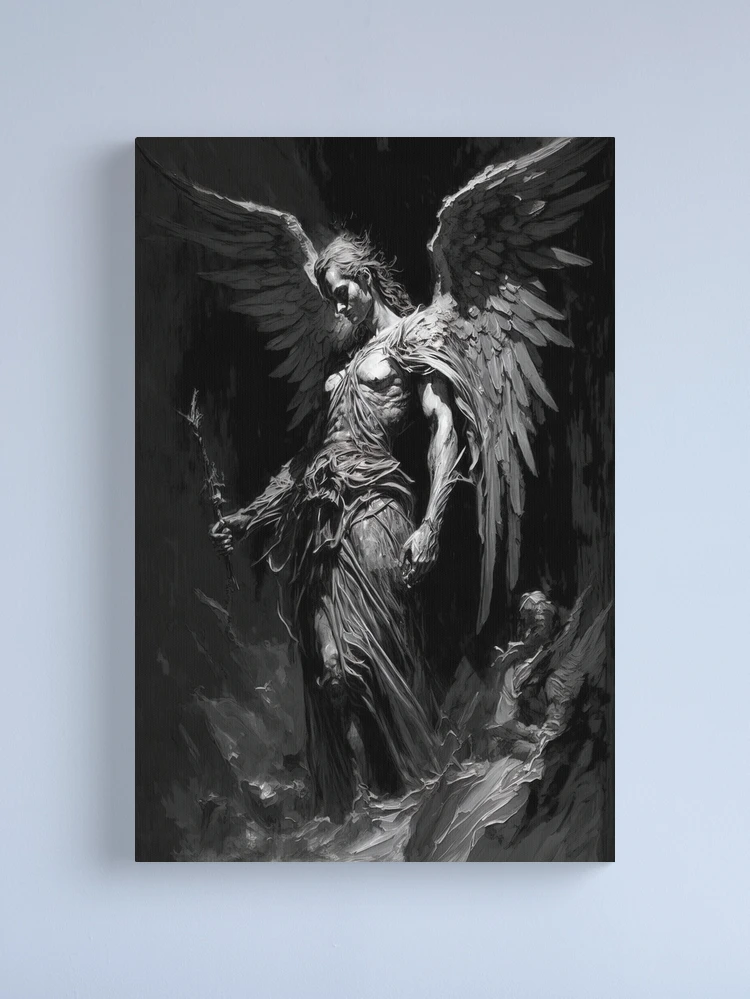 Angel's Fallen Oil Painting Art Poster Fallen Angel Greek Mythology Story  Sun And Icarus Canvas Pain Poster for Room Aesthetic Posters & Prints on