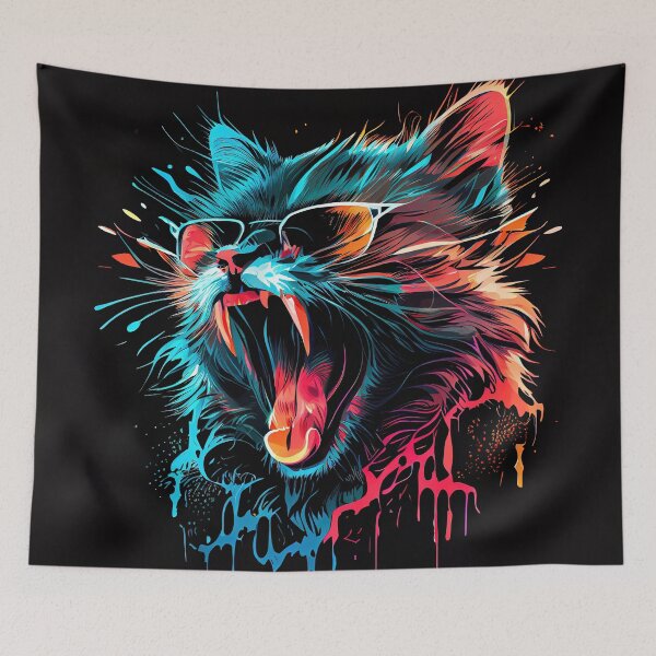 Item preview, Screaming cat designed and sold by Hoity-Toity.