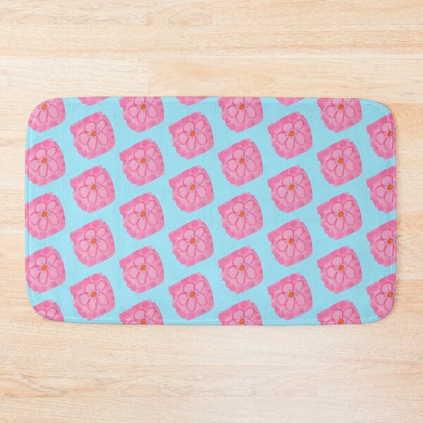 Item preview, watercolour wax resist pink flower designed and sold by Kate Harrison.