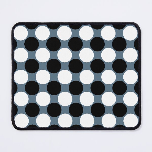 Item preview, Giant Black and White Polka Dots On Stone Blue  designed and sold by POLKAIWERX.