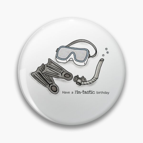 Item preview, Have a fin-tactic birthday (diving, snorkeling) designed and sold by Kirstie Brown Designs.