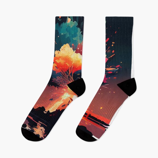 Item preview, Vulcano Fireworks, amazing fireworks display over the volcano, designed and sold by PosterManiaRo.