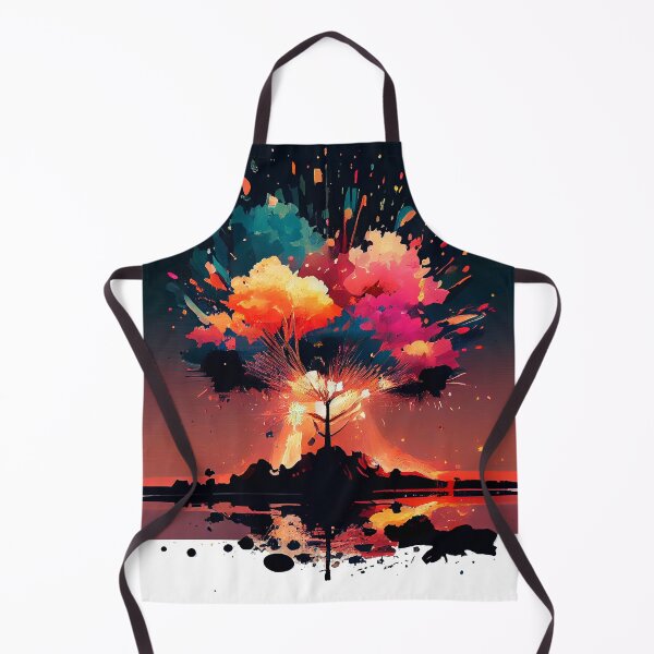 Item preview, Vulcano Fireworks, amazing fireworks display over the volcano, designed and sold by PosterManiaRo.