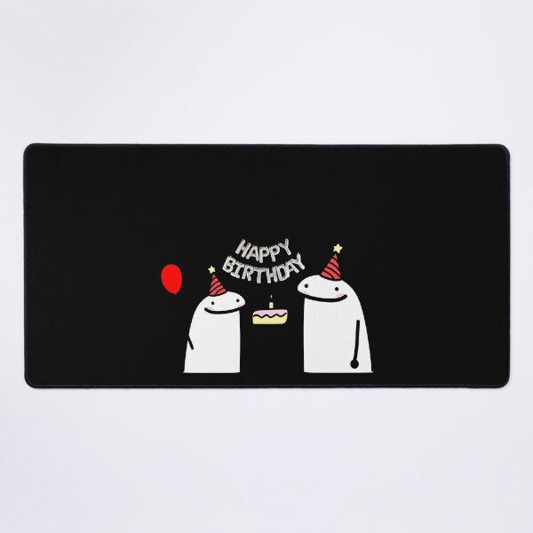 Flork cake Happy birthday meme Mounted Print for Sale by