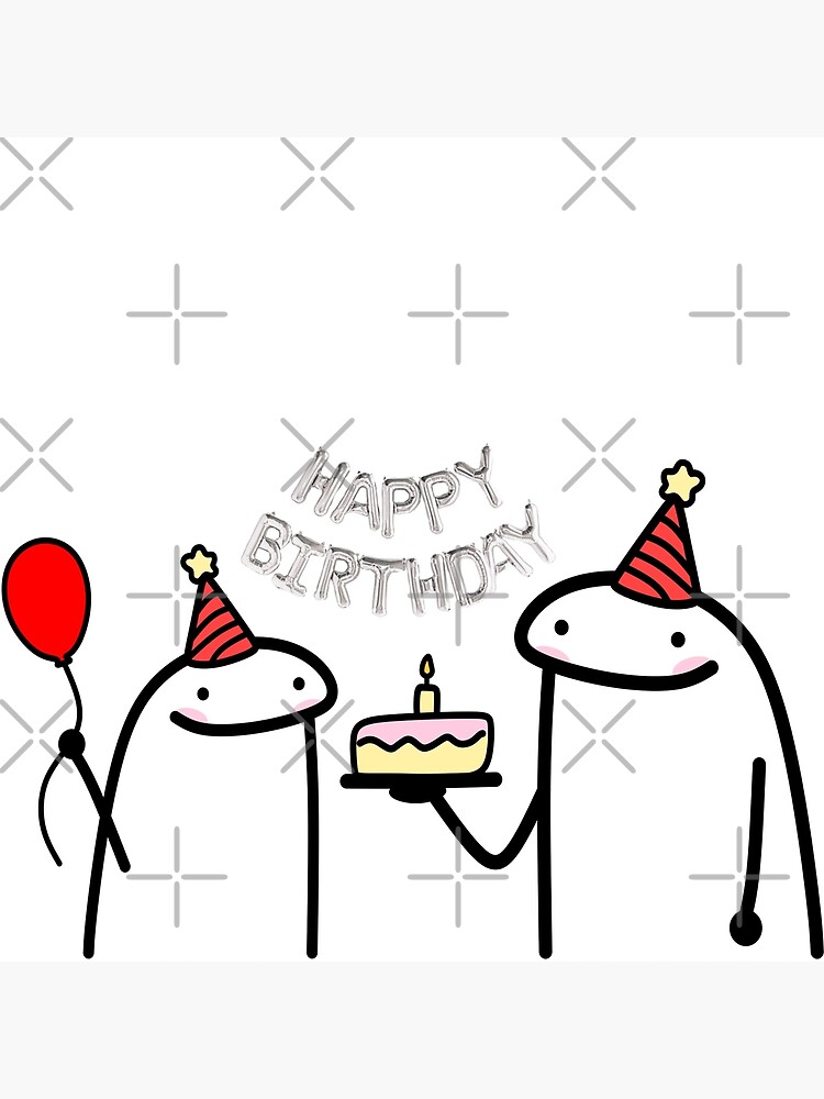 Flork cake Happy birthday meme Art Board Print for Sale by