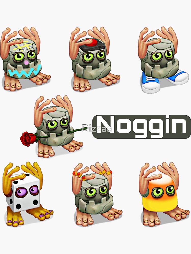 My Singing Monsters Characters Noggin Sticker For Sale By Dizzaa