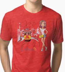 Girl in Lisbon Tri-blend T-Shirt