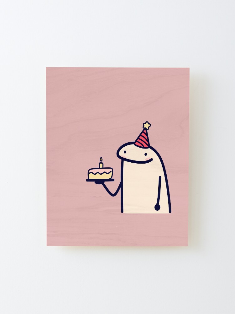 Flork cake Happy birthday meme Art Board Print for Sale by