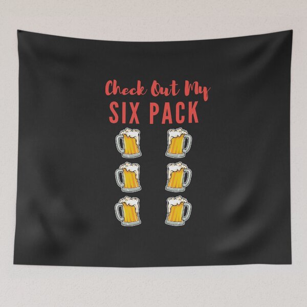 Item preview, Check Out My Six Pack Funny T-Shirt, Funny Workout Fitness Gym Shirt, Gifts For Fitness Workout Lover Sticker designed and sold by Kenny789.