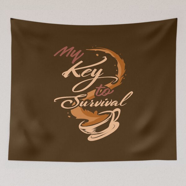 Item preview, My Key To Survival Coffee Caffeine Lover T-Shirt designed and sold by highparkoutlet.