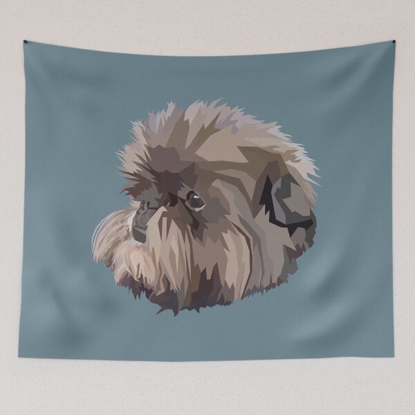 Item preview, The Affenpinscher Illustration designed and sold by KingdomArt101.