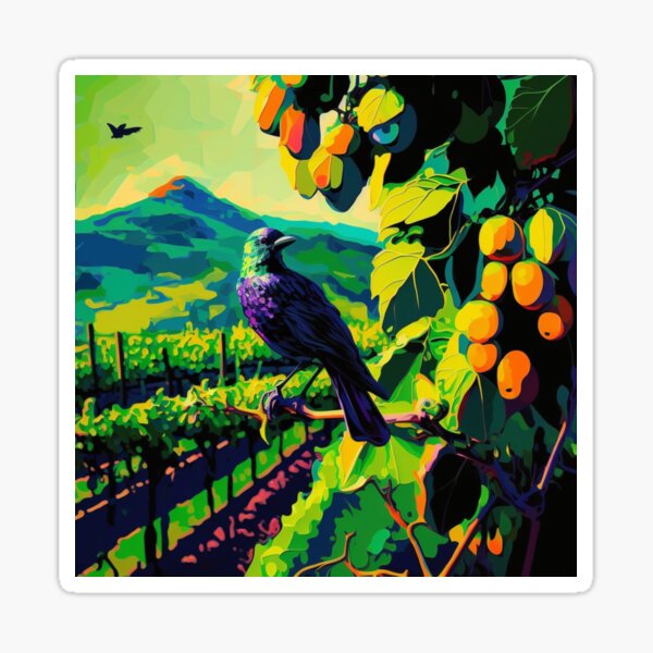 Item preview, Fauvism Wine Art Vineyard Wine Region Wine Lover designed and sold by Alper Billik.