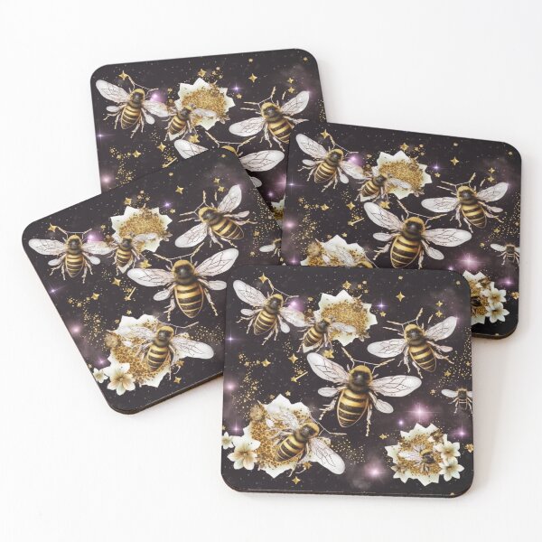 Item preview, Bees in the night sky II designed and sold by RoseAesthetic.
