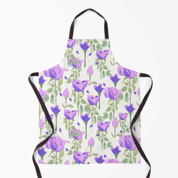 Item preview, Roses & Leaves Pattern Mauve designed and sold by BirdsNatureArt.