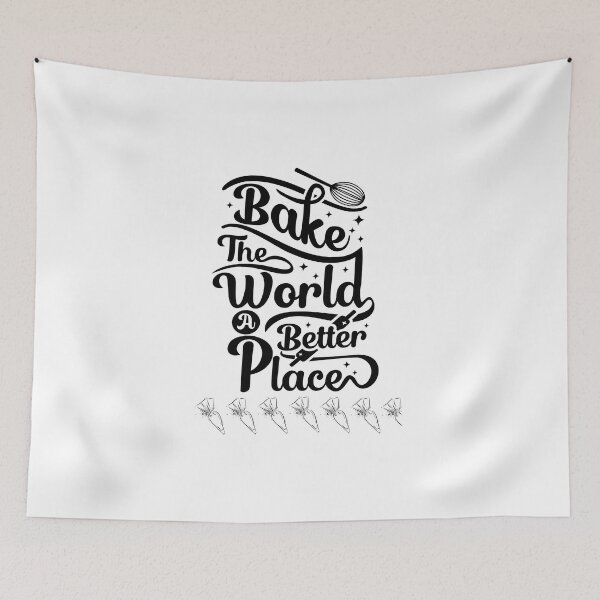 Item preview,  bake the world a better place designed and sold by Speckledfrog.