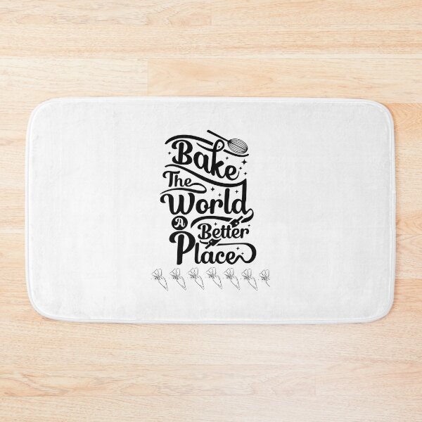 Item preview,  bake the world a better place designed and sold by Speckledfrog.