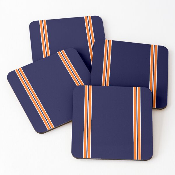 Item preview, Luton Town Retro Away 2001 - 03 Navy and Orange White Pin Stripes designed and sold by Sporting Colour.