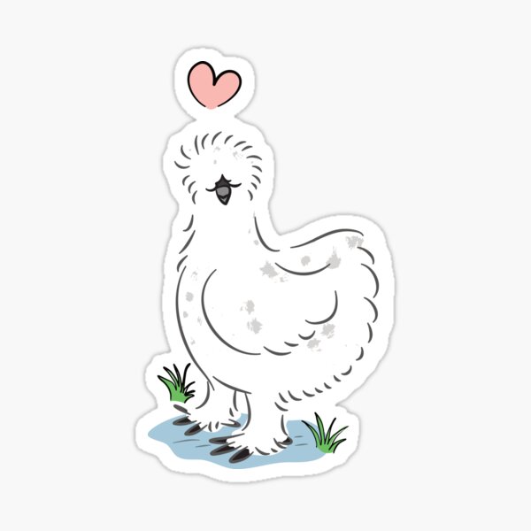 Silkie Chicken Mommy - Silkie Chicken - Silkie Chicken - Sticker