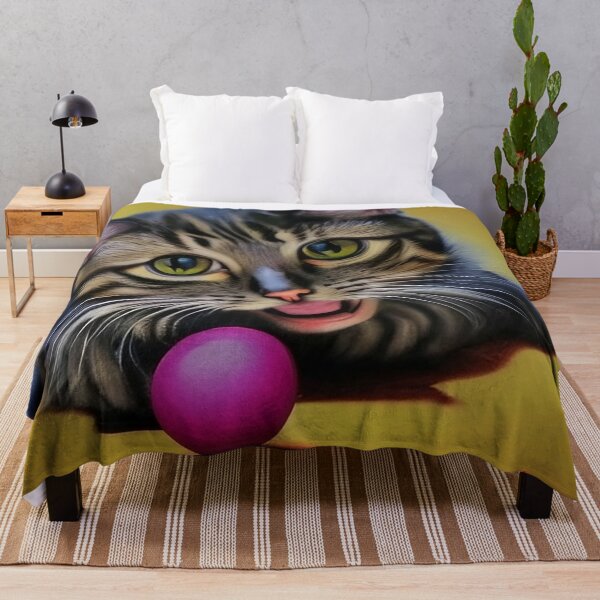 Item preview, Cat and ball designed and sold by Steeshirts.