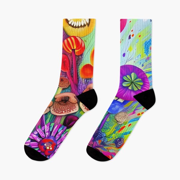 Item preview, Colorful flowers and mushrooms designed and sold by REALDesign-Shop.