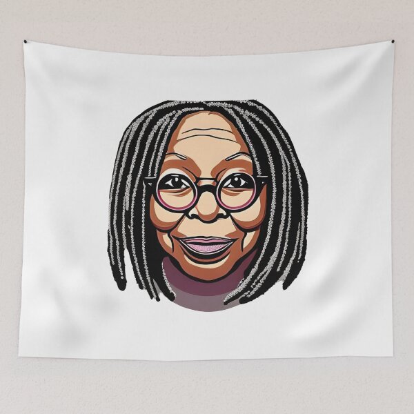 Item preview, whoopi goldberg sticker designed and sold by Robo-toons.