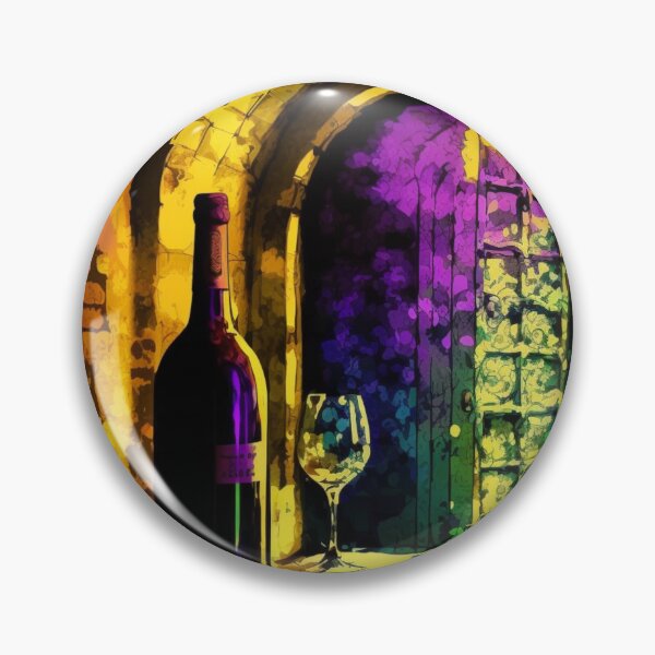 Item preview, Fauvism Wine Art Wine Cellar Wine Bottle Wine Glasses Wine Lover  designed and sold by Alper Billik.