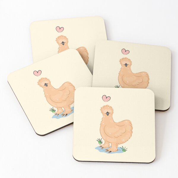 Item preview, LOVE Buff Silkie Chicken designed and sold by Lulupainting.