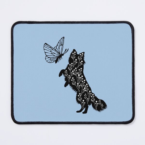 Item preview, Border Collie Dog Silhouette with Butterfly designed and sold by SeasonalDogs.